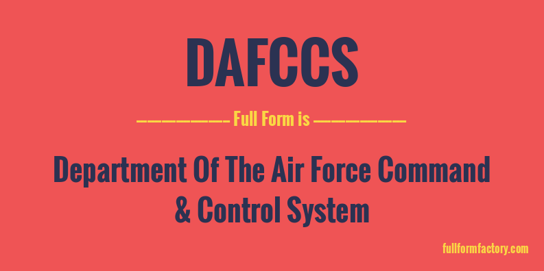 dafccs-full-form