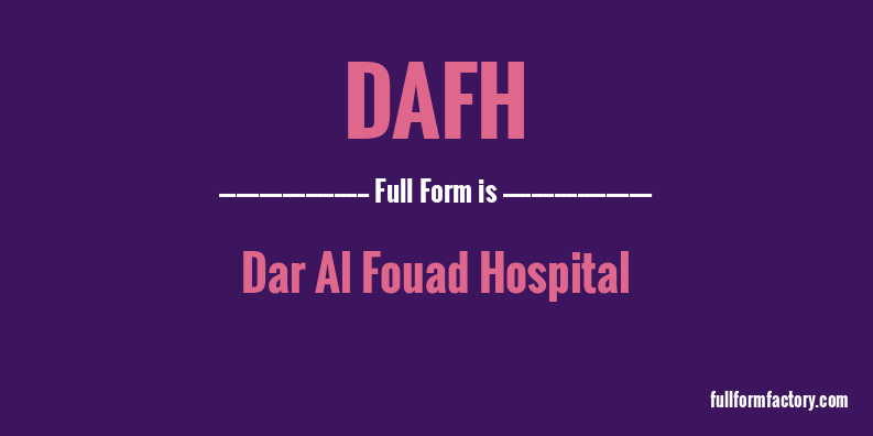 dafh-full-form