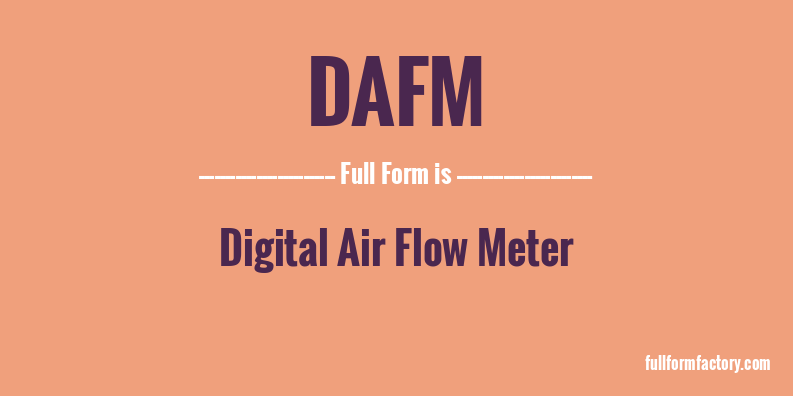 dafm-full-form