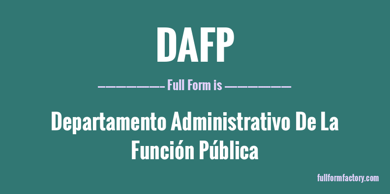 dafp-full-form