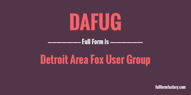 dafug-full-form