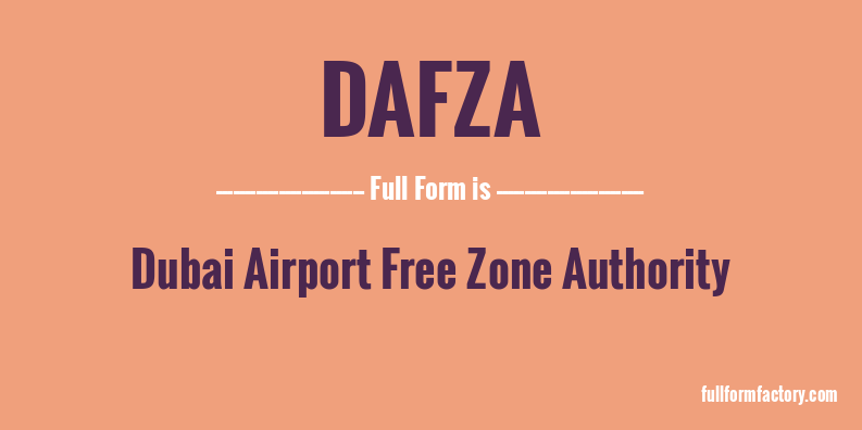 dafza-full-form