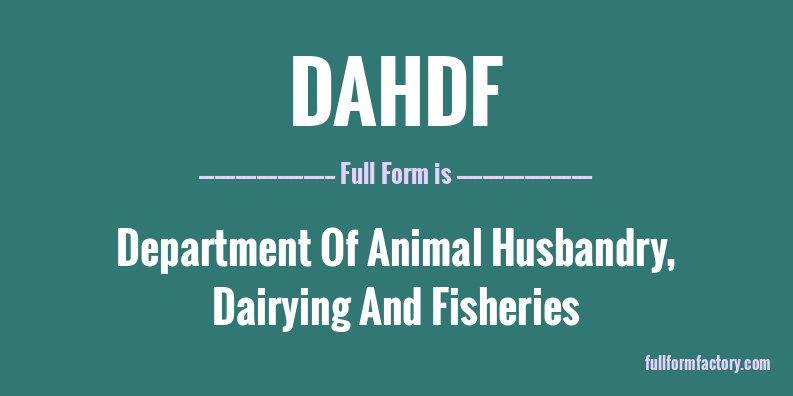 dahdf-full-form