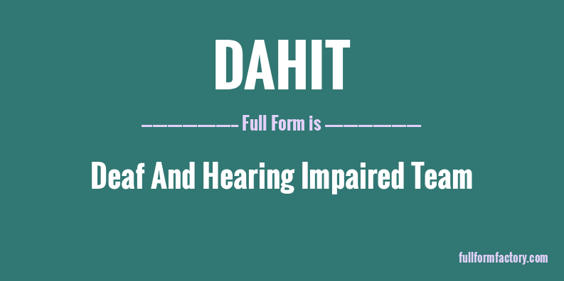 dahit-full-form