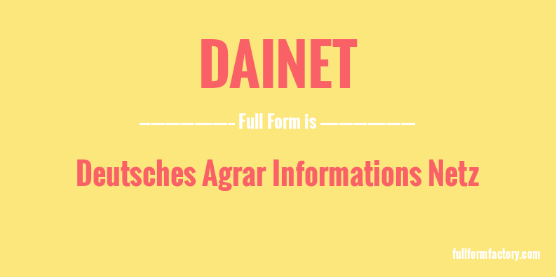 dainet-full-form