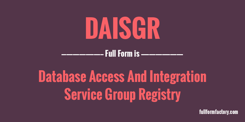 daisgr-full-form