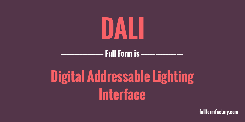 dali-full-form