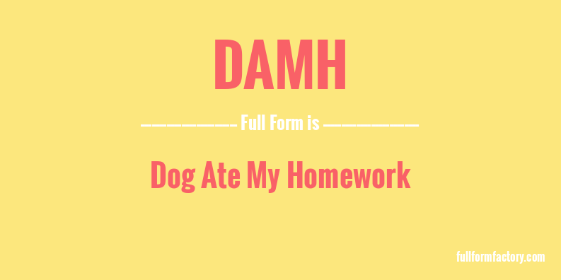 damh-full-form