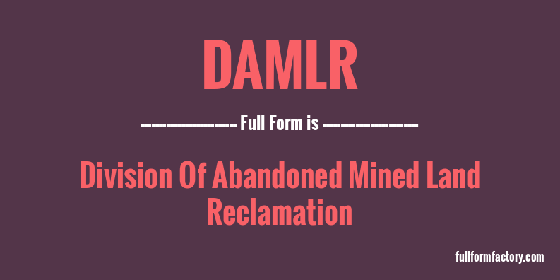 damlr-full-form