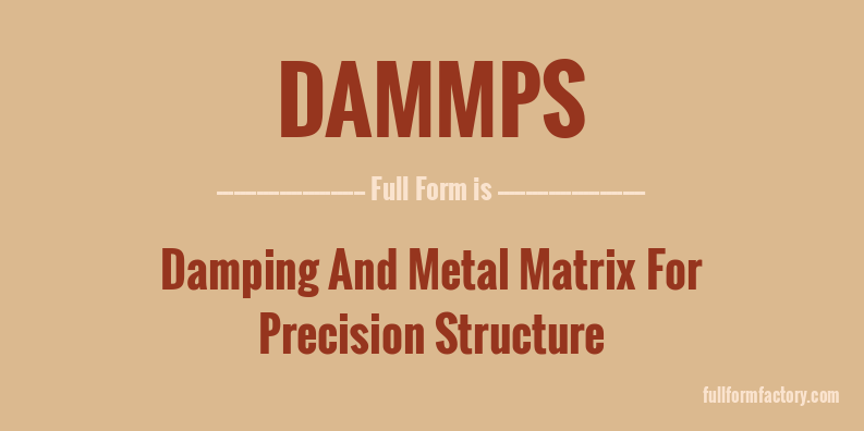 dammps-full-form