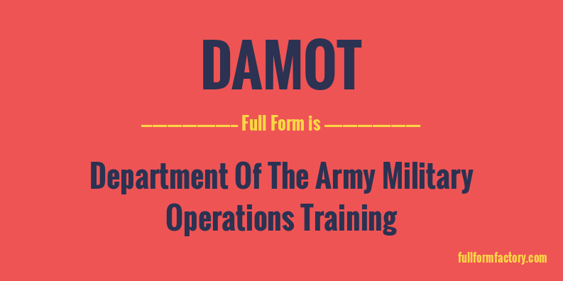 damot-full-form