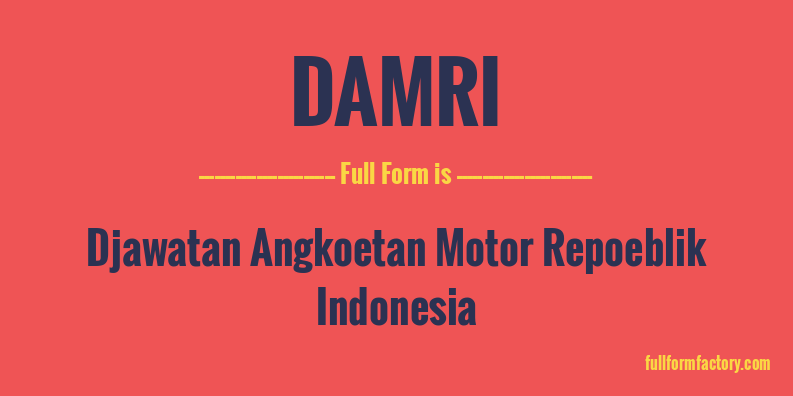 damri-full-form