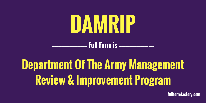 damrip-full-form
