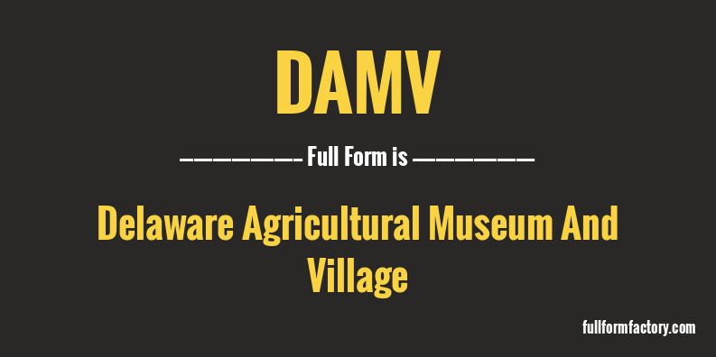 damv-full-form