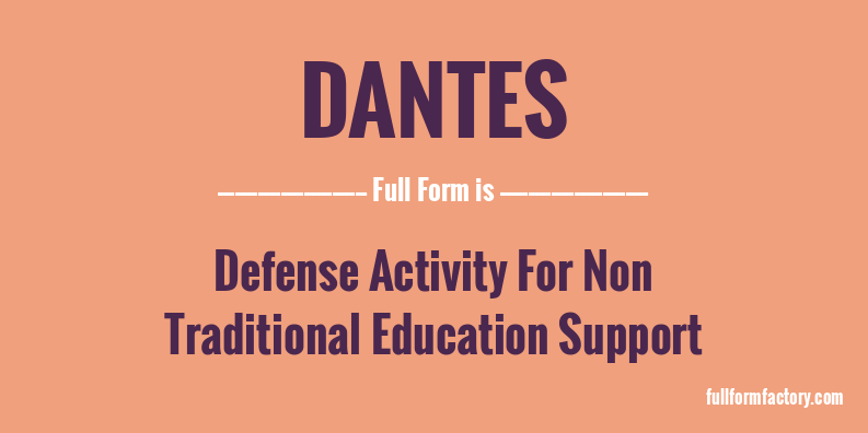 dantes-full-form