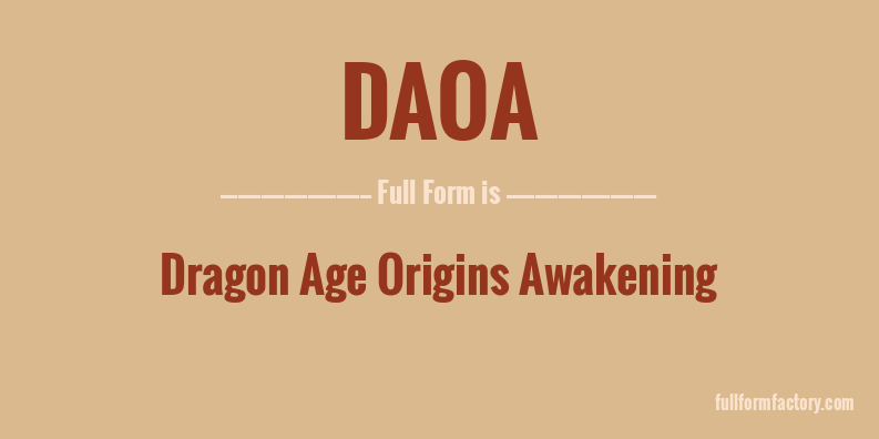 daoa-full-form