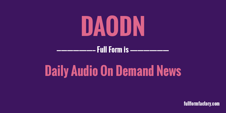 daodn-full-form