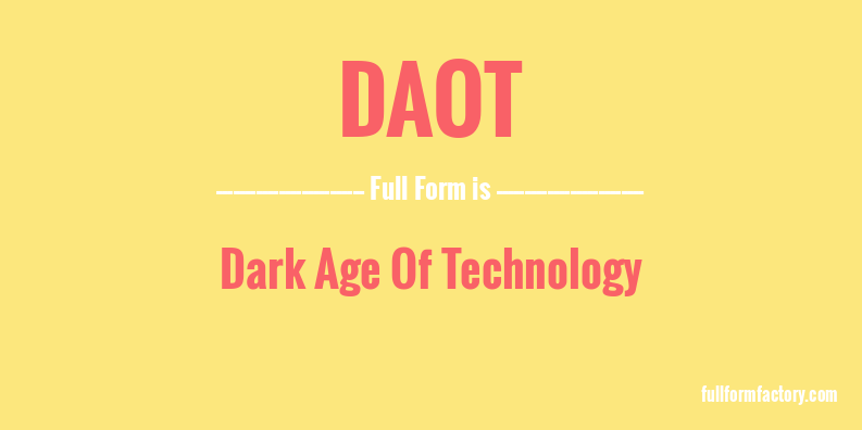 daot-full-form