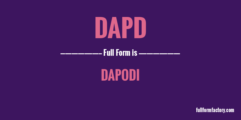 dapd-full-form