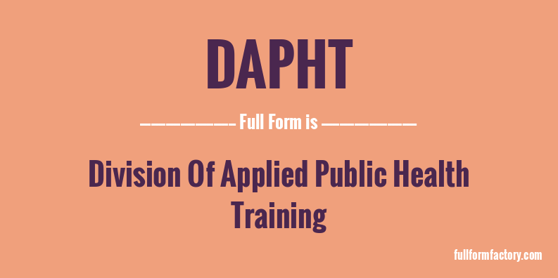 dapht-full-form