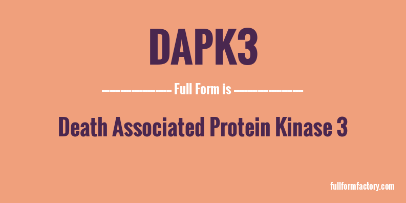 dapk3-full-form