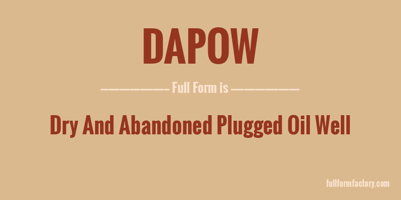 dapow-full-form