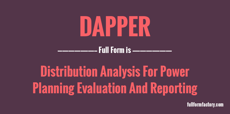dapper-full-form