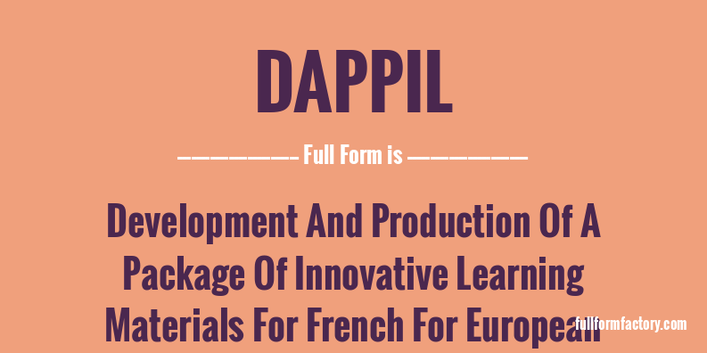 dappil-full-form