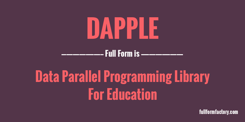 dapple-full-form