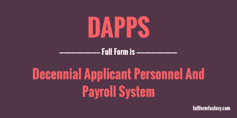 dapps-full-form