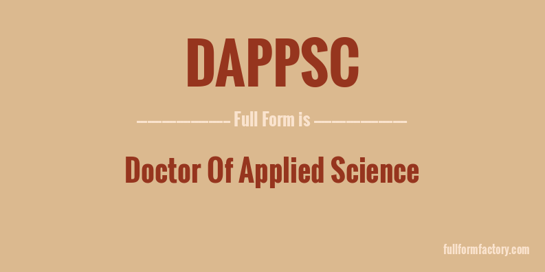 dappsc-full-form