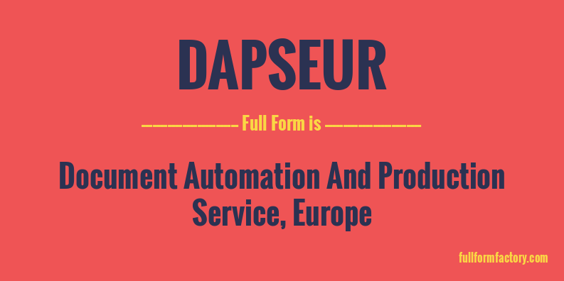 dapseur-full-form