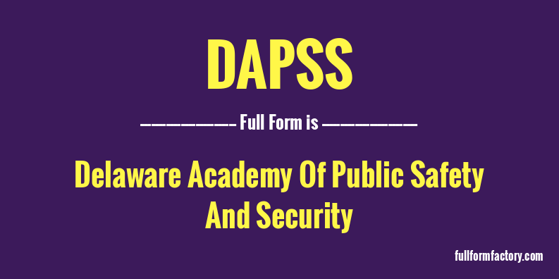 dapss-full-form