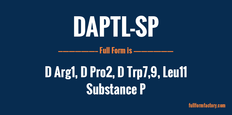 daptl-sp-full-form