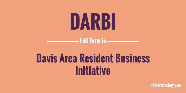 darbi-full-form