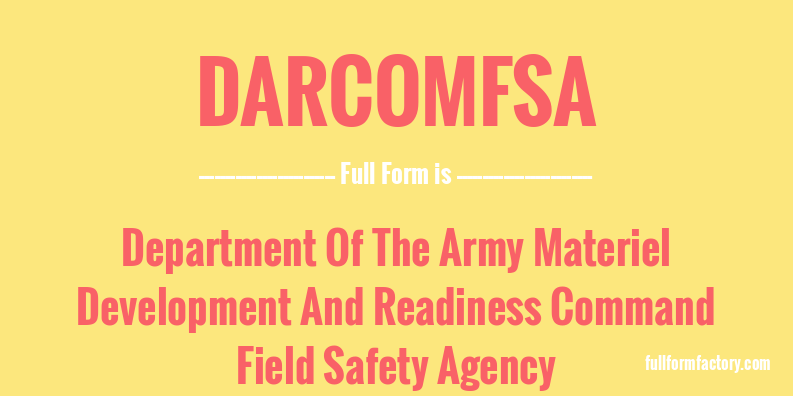 darcomfsa-full-form