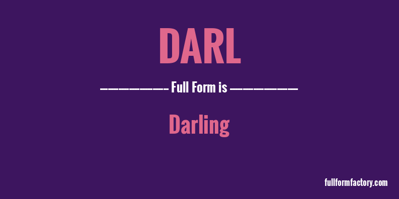 darl-full-form