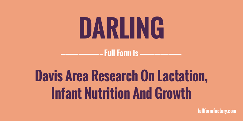 DARLING Abbreviation Meaning FullForm Factory