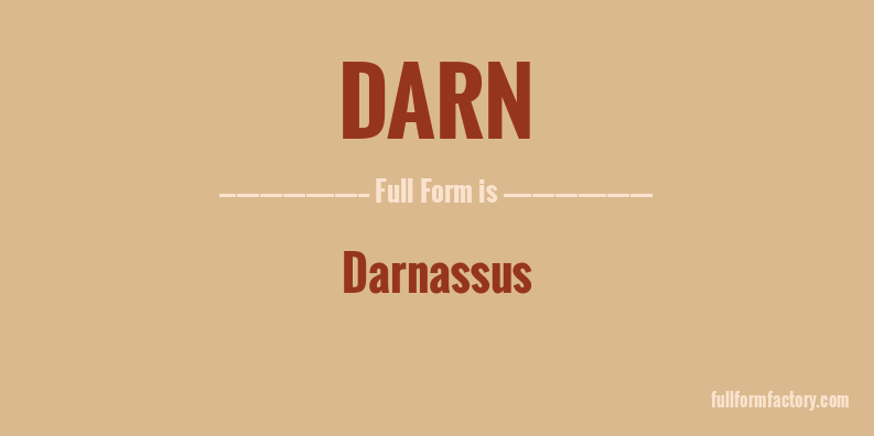 darn-full-form