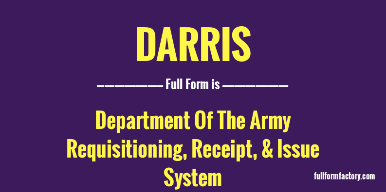 darris-full-form