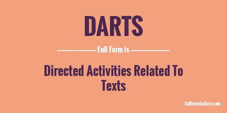 darts-full-form