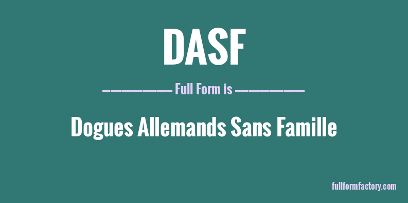 dasf-full-form