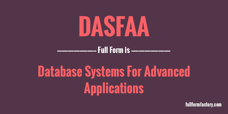dasfaa-full-form