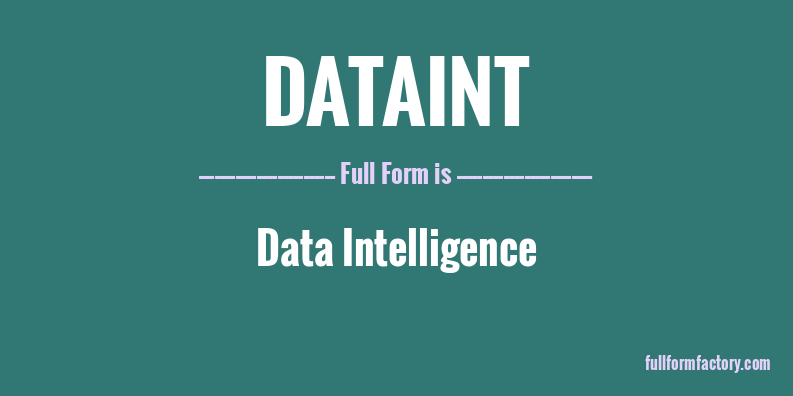 dataint-full-form