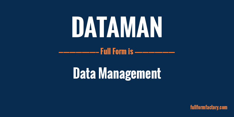 dataman-full-form