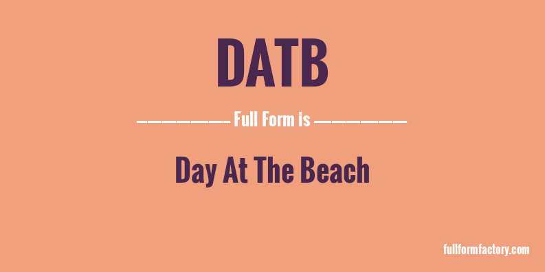datb-full-form