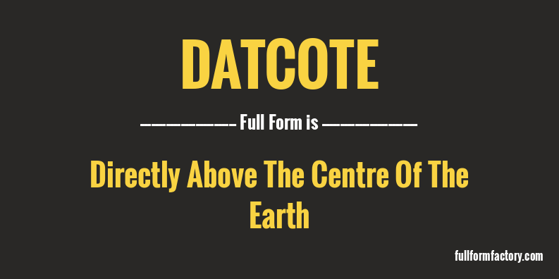datcote-full-form