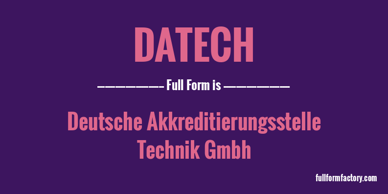 datech-full-form