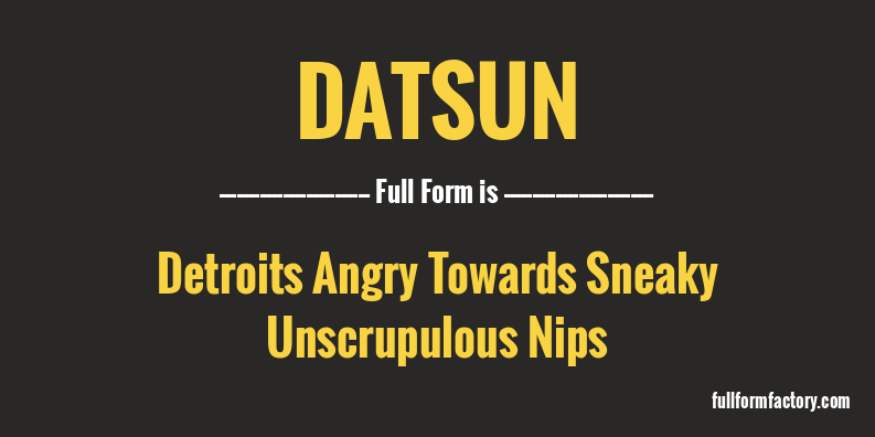 datsun-full-form