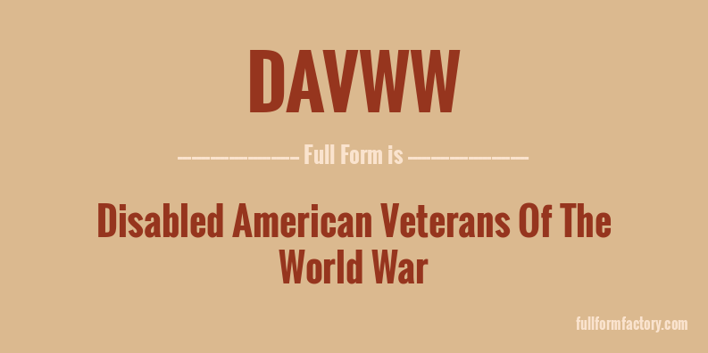 davww-full-form
